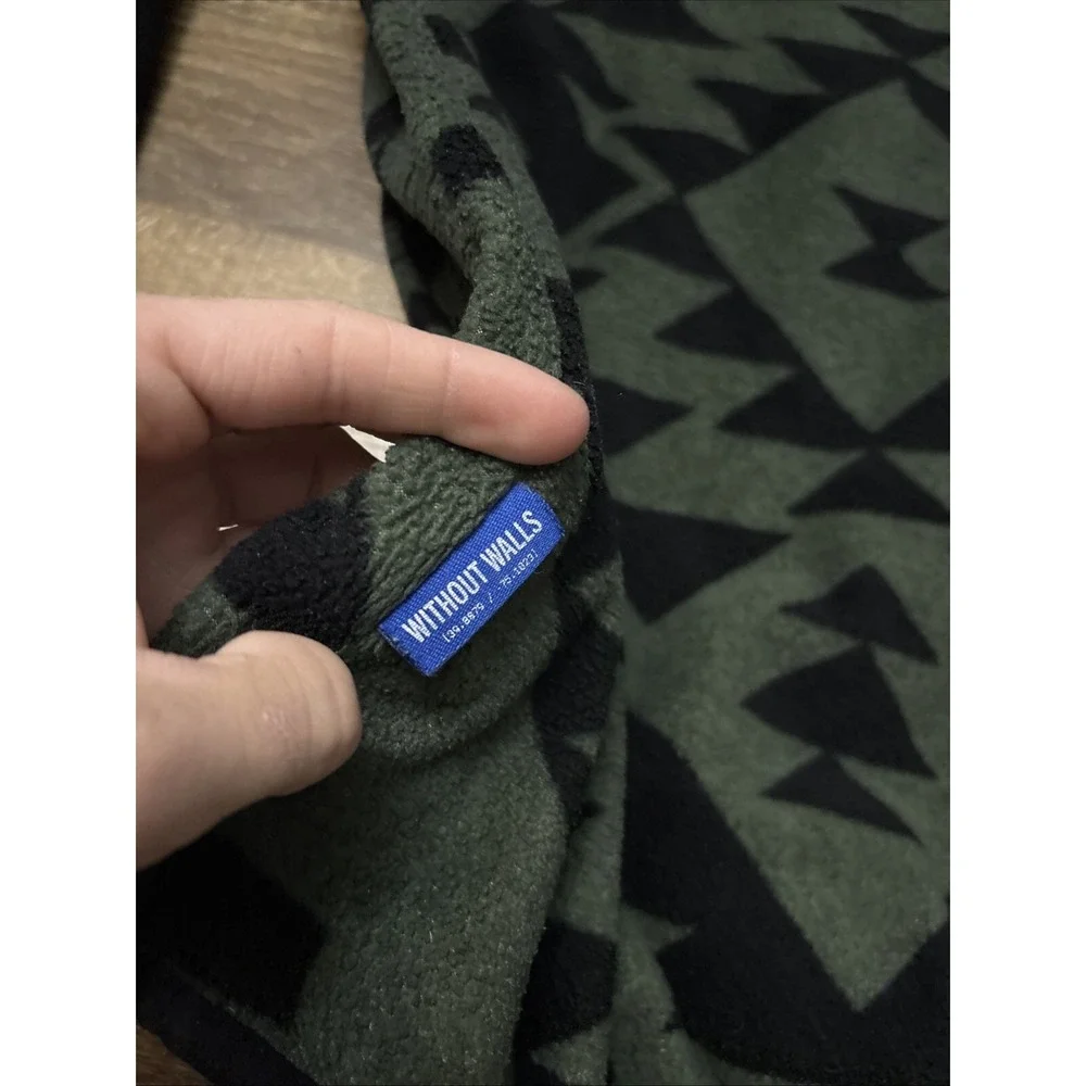 Without Walls Printed Mock Snap Polar Synchilla Fleece Urban Outfitters XL Aztec